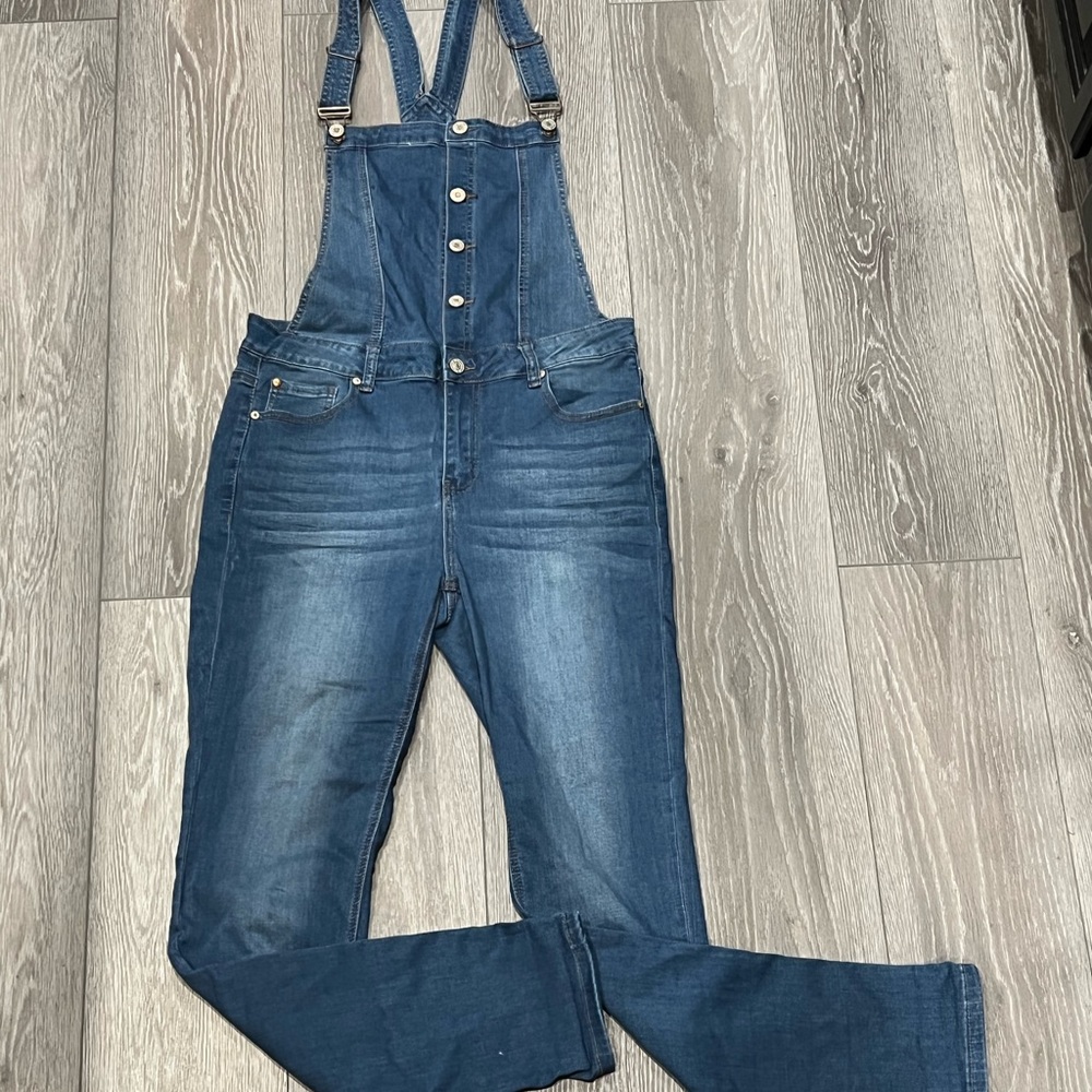 Denim overalls